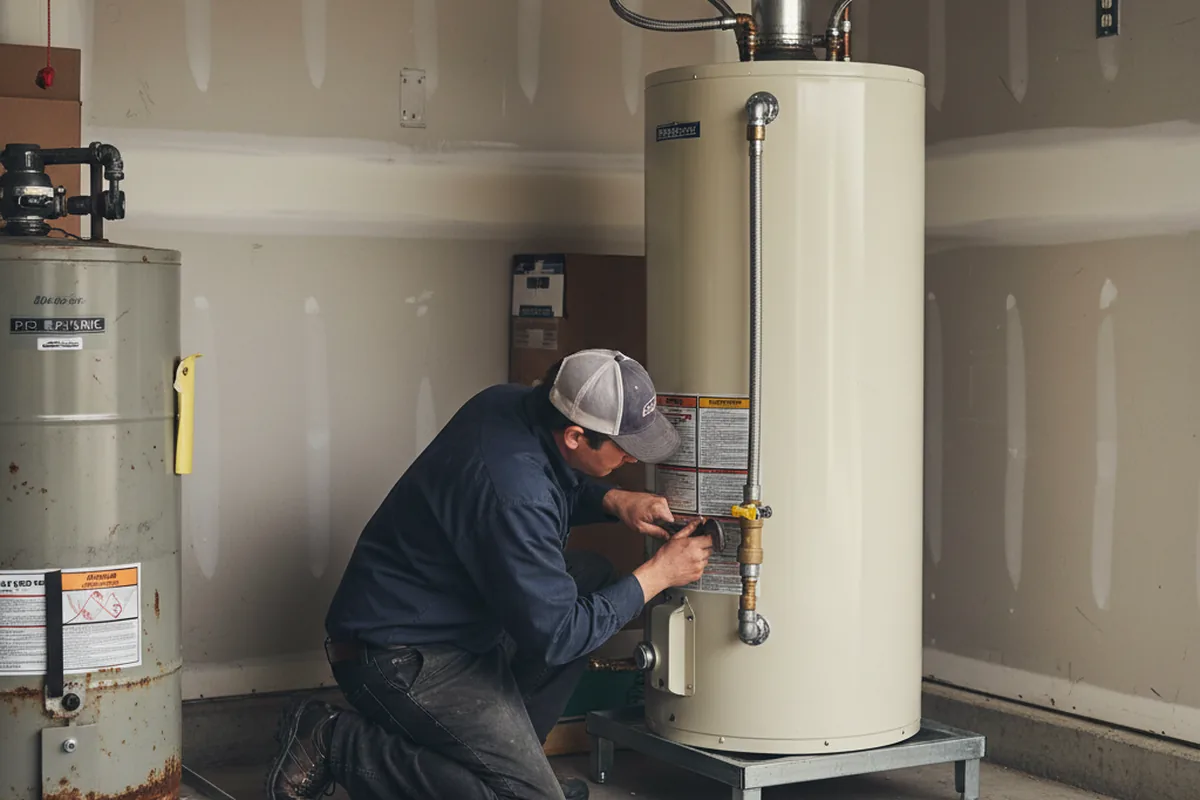 Water heater and shutoff valve replacement in Hope Mills
